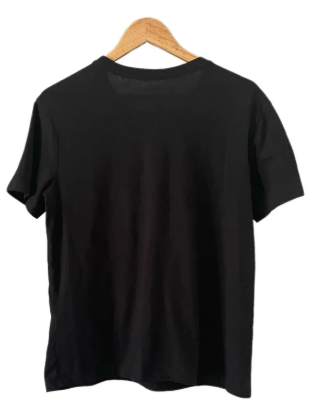 Y2K Rolling Stones Graphic Black Tee with Red Rhinestone Tongue - M